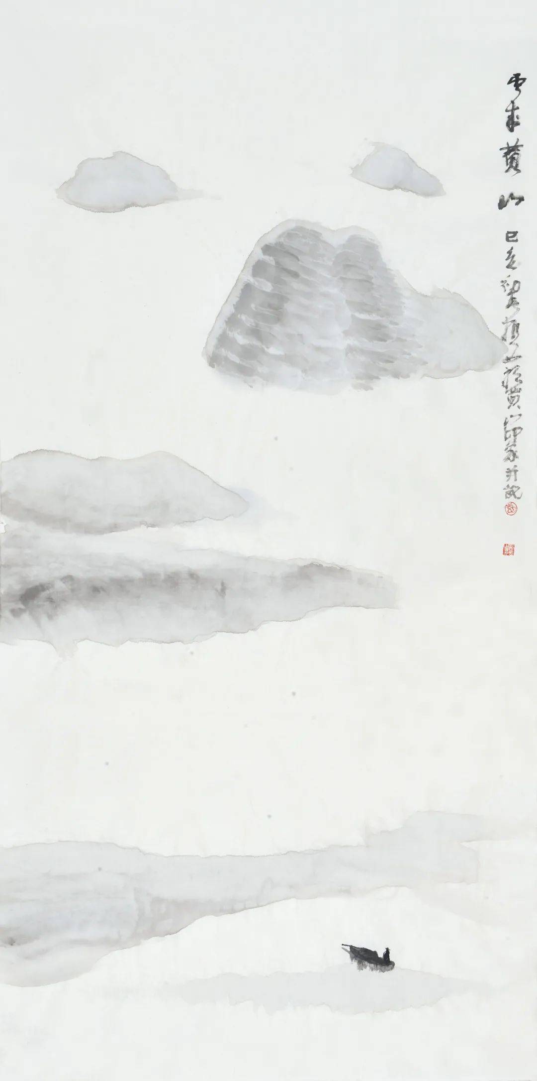 极简山水 48x180cm