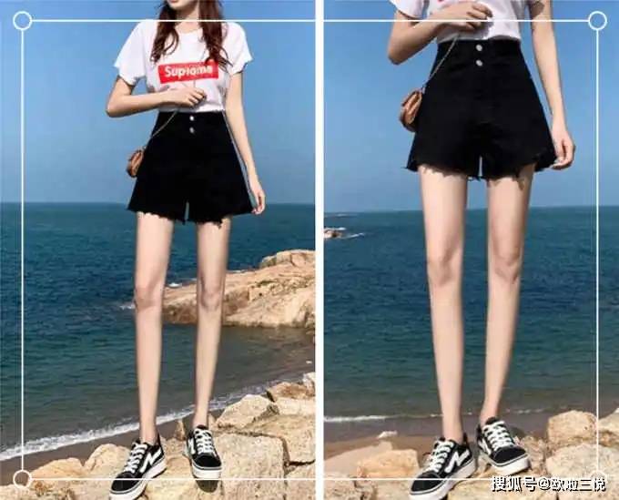 真人穿搭图腿短女生怎么搭配衣服也能拥有大长腿