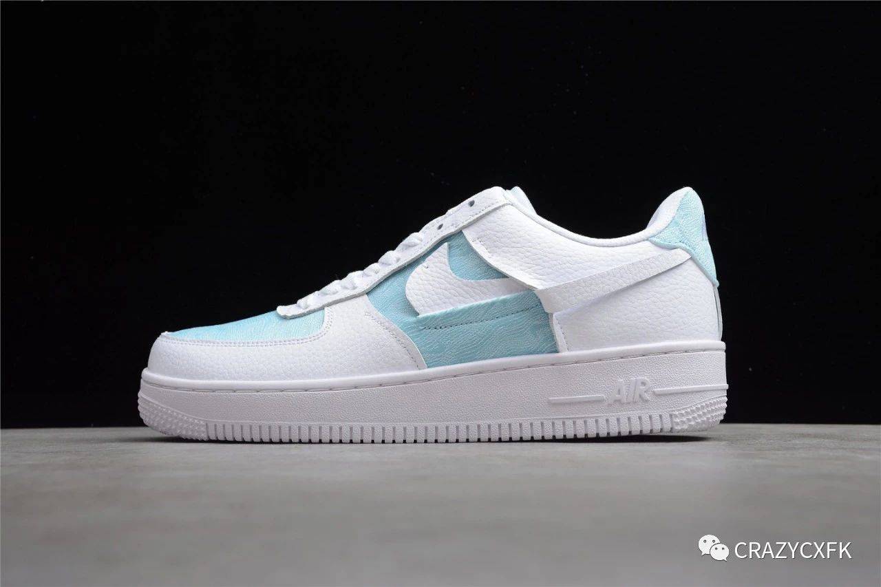 耐克af1低帮冰川蓝空军一号nikeairforce1glacierblue运动鞋评测