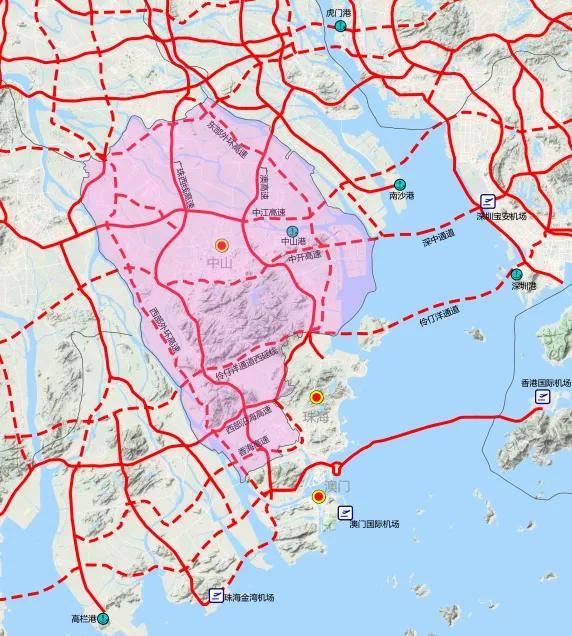 中山最新综合交通规划公示_珠海