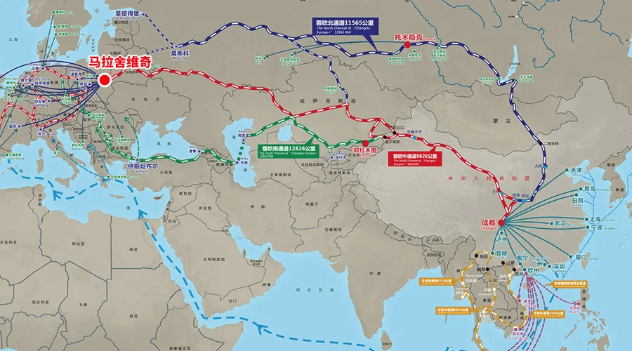 尽管已经开放了其他边境口岸,但这个跨境铁路口岸仍然是中欧班列开行