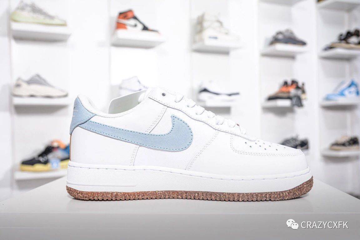 耐克花卉刺绣 nike air force 1 indigo 空军一号帆布