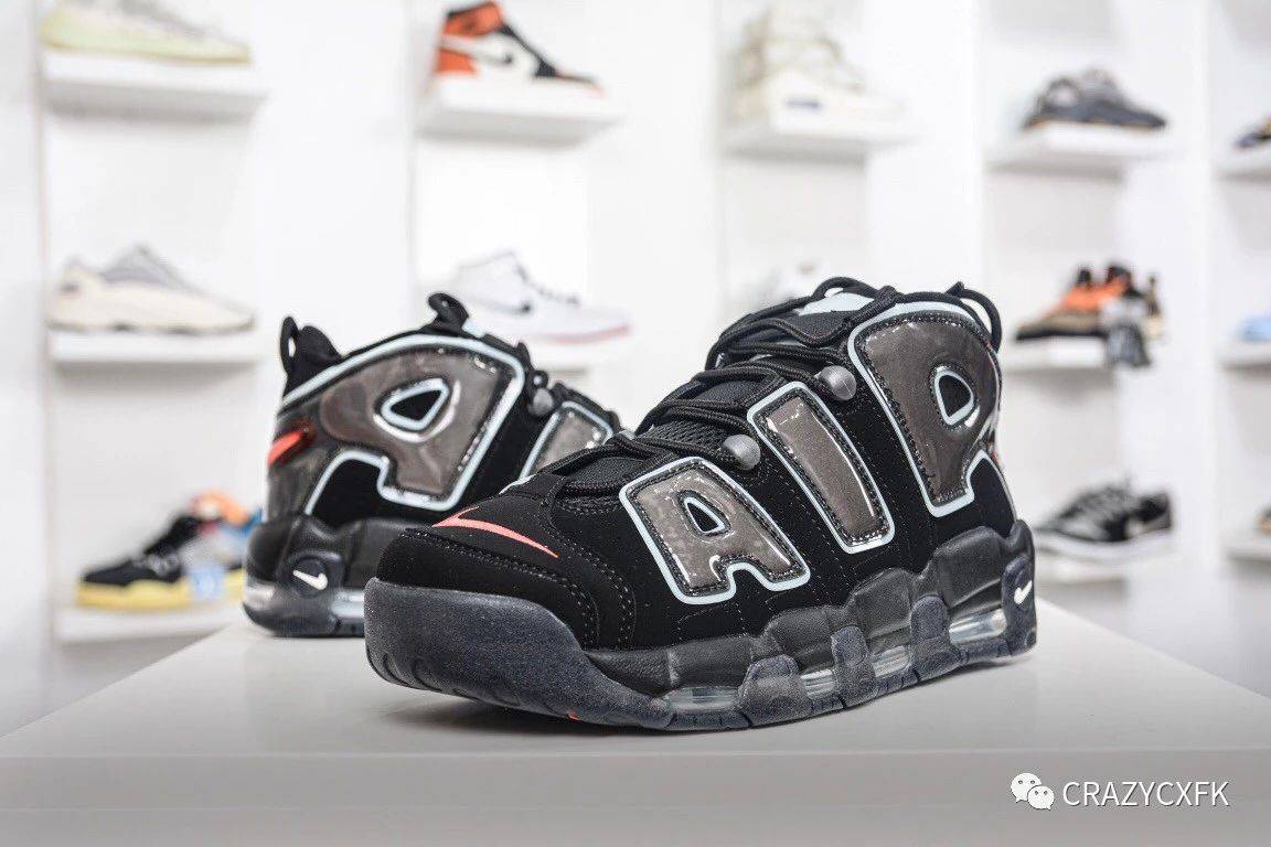 皮蓬大air黑蓝撕纸 nike air more uptempo 96 maximum volume 篮球鞋