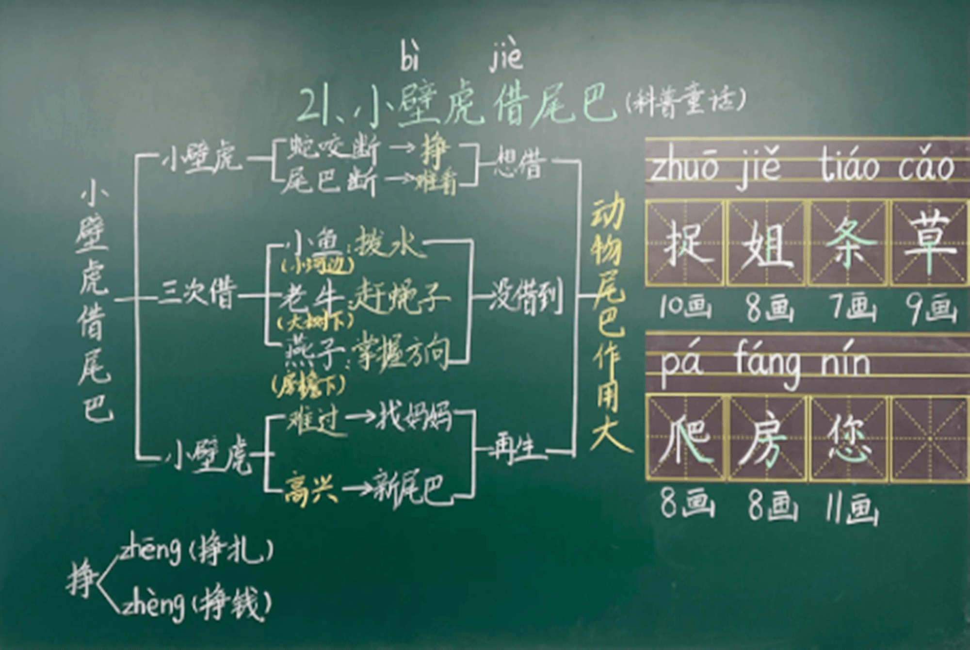 教语文的美术老师"绝美板书"走红,学生舍不得擦,网友百看不腻