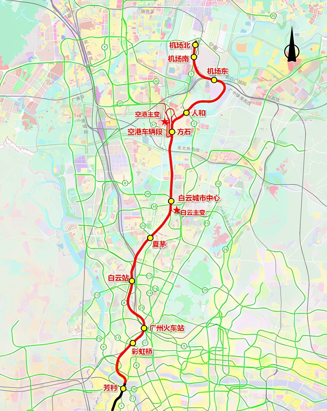 广州地铁18号线北延段,22号线北延段完成环境影响评价