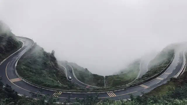 怀玉山盘山公路