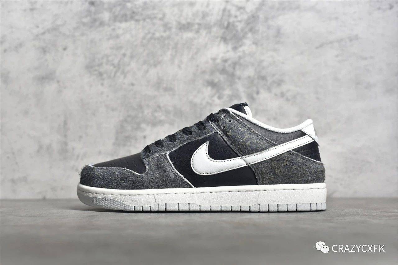 耐克nikedunkretroprm烟灰黑斑马纹zebraanthracite运动滑板鞋