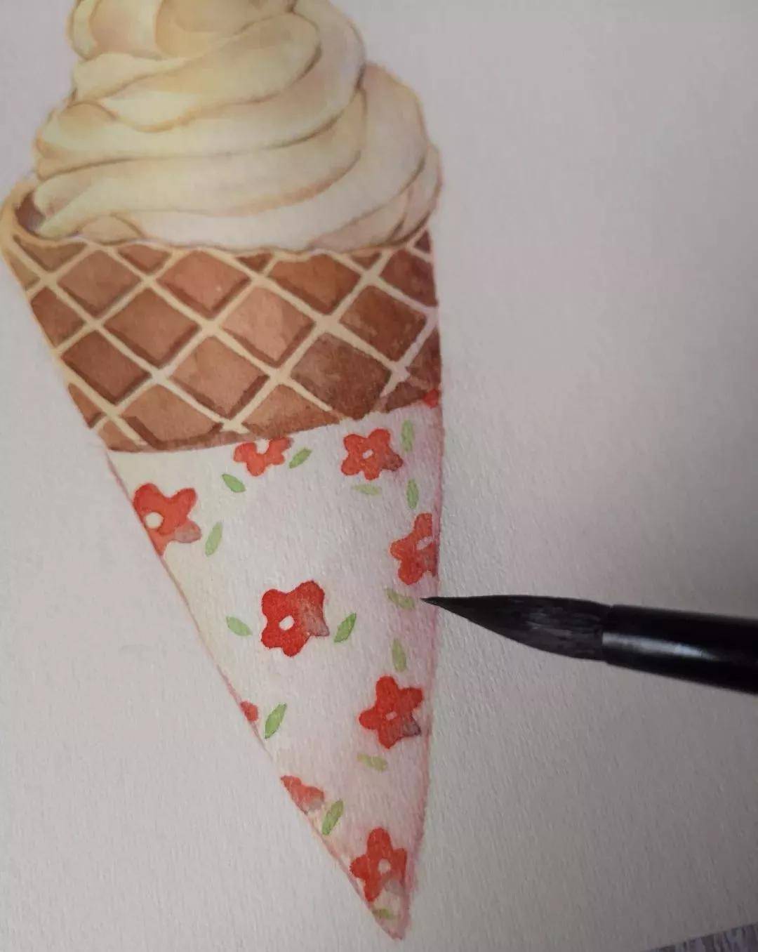 同年美术 | 炎炎夏日,一起来画甜筒冰激凌吧!