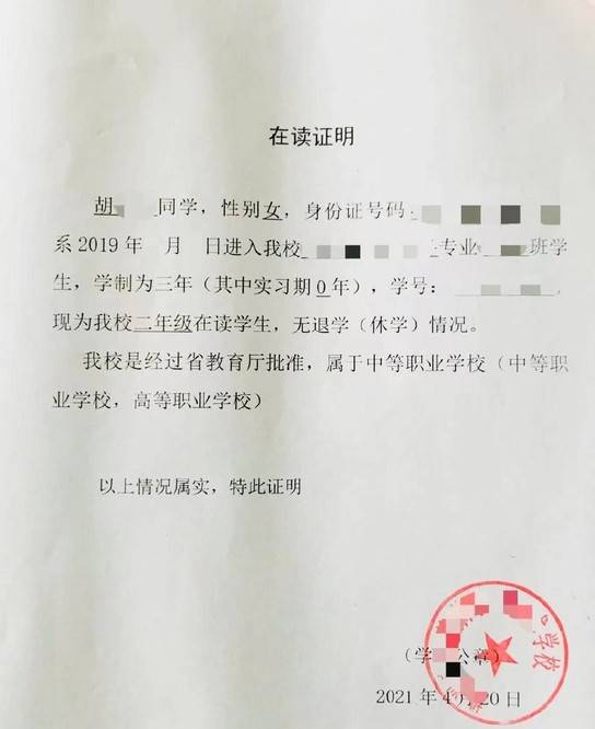 了身份证明,包括村委会出具的家庭贫困证明和学校出具的在校学生证明