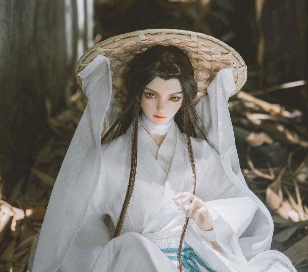 天官赐福,谢怜bjd娃娃细节,五彩斑斓的白漂亮,若邪有点掉价