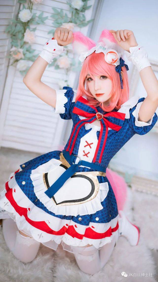 cos:王者荣耀妲己女仆咖啡cos正片@衣衣
