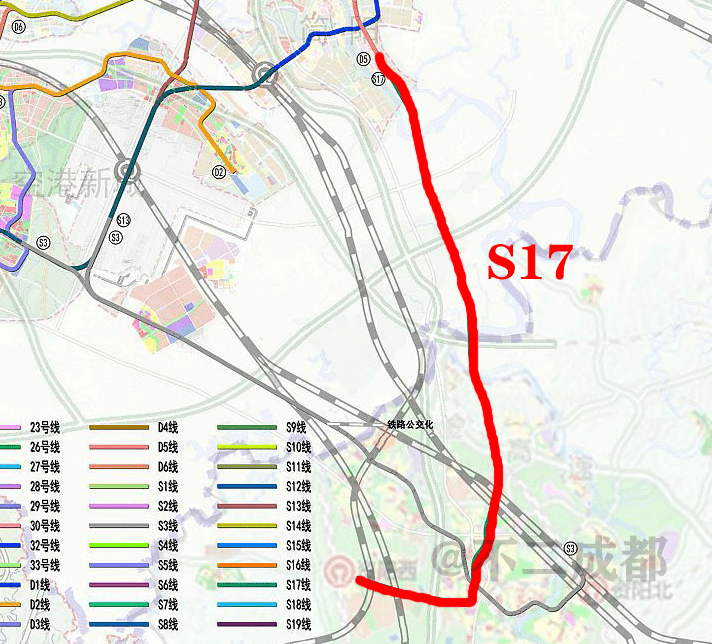 s18(天府新区-新津区)成都市域铁路s18线,连接新津区和天府新区.