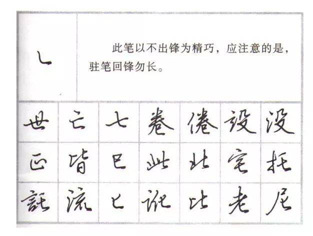 转载田英章硬笔行楷基本笔画字帖教程