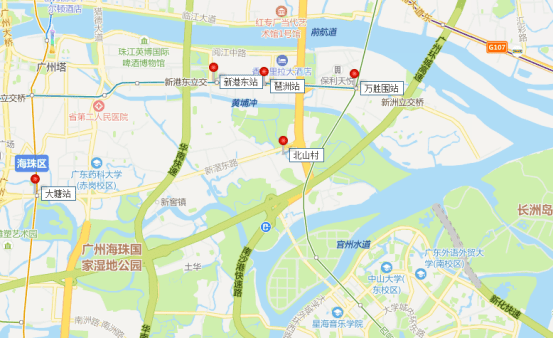 北山村,位于广州海珠区东南部的官洲街道,北靠琶洲,万胜围,黄埔古港