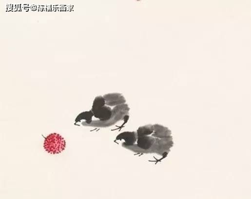 娄师白画小鸡,也可爱!