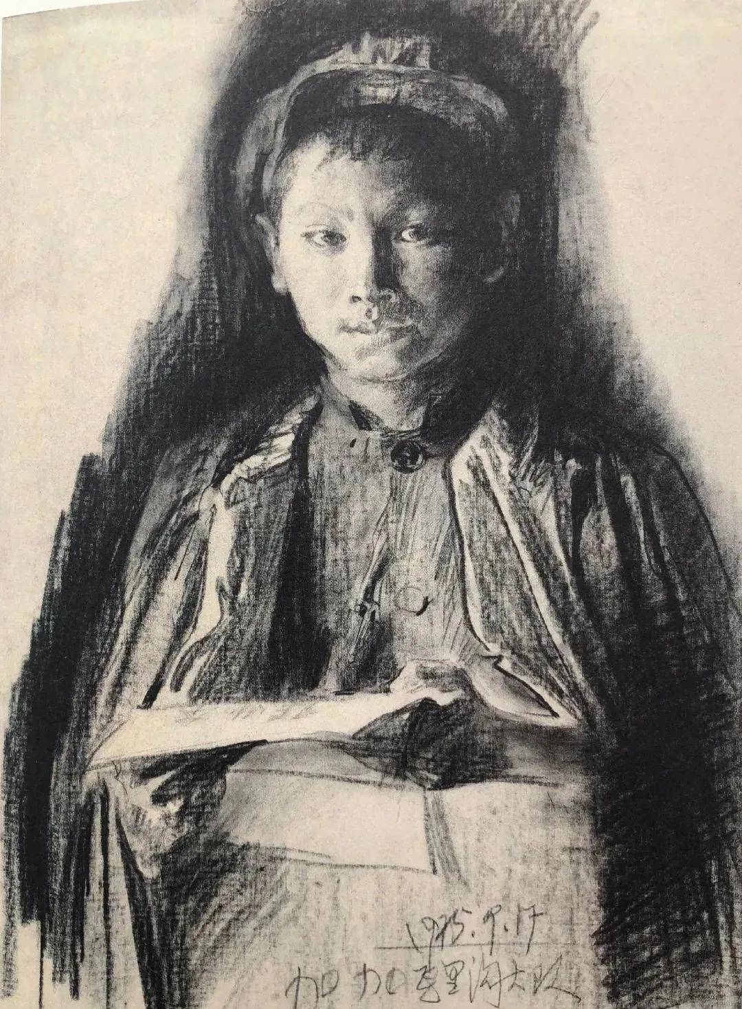 陈丹青老师,夏葆元素描作品