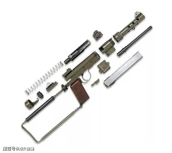 作为一型有二战特点的冲锋枪,斯塔夫m45式结构很简单,设计类似于英国