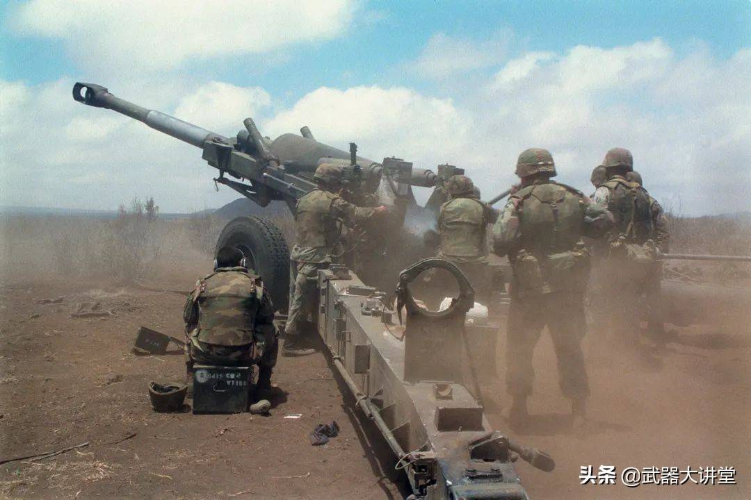 原创越战后全新思考,能发射所有nato炮弹,可吊装运输的m198榴弹炮