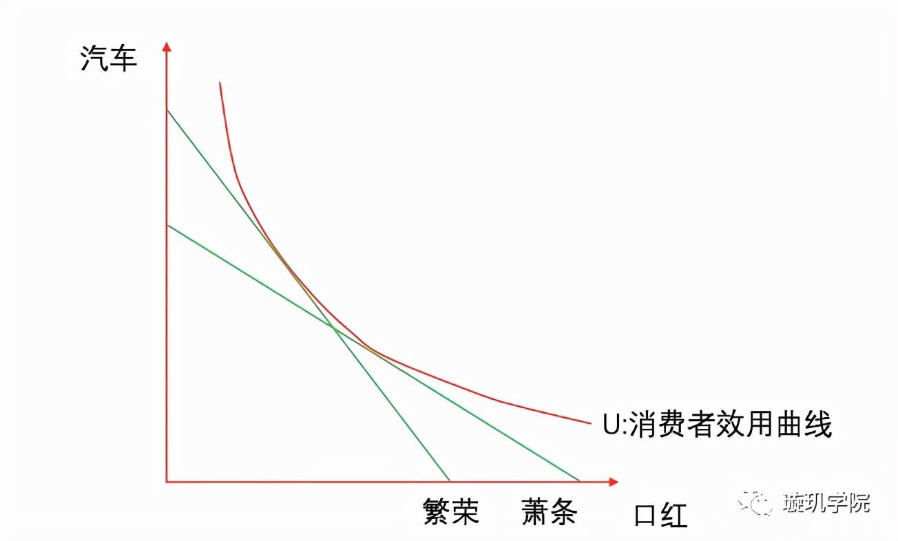用消费者效用曲线来表达可能更清晰.