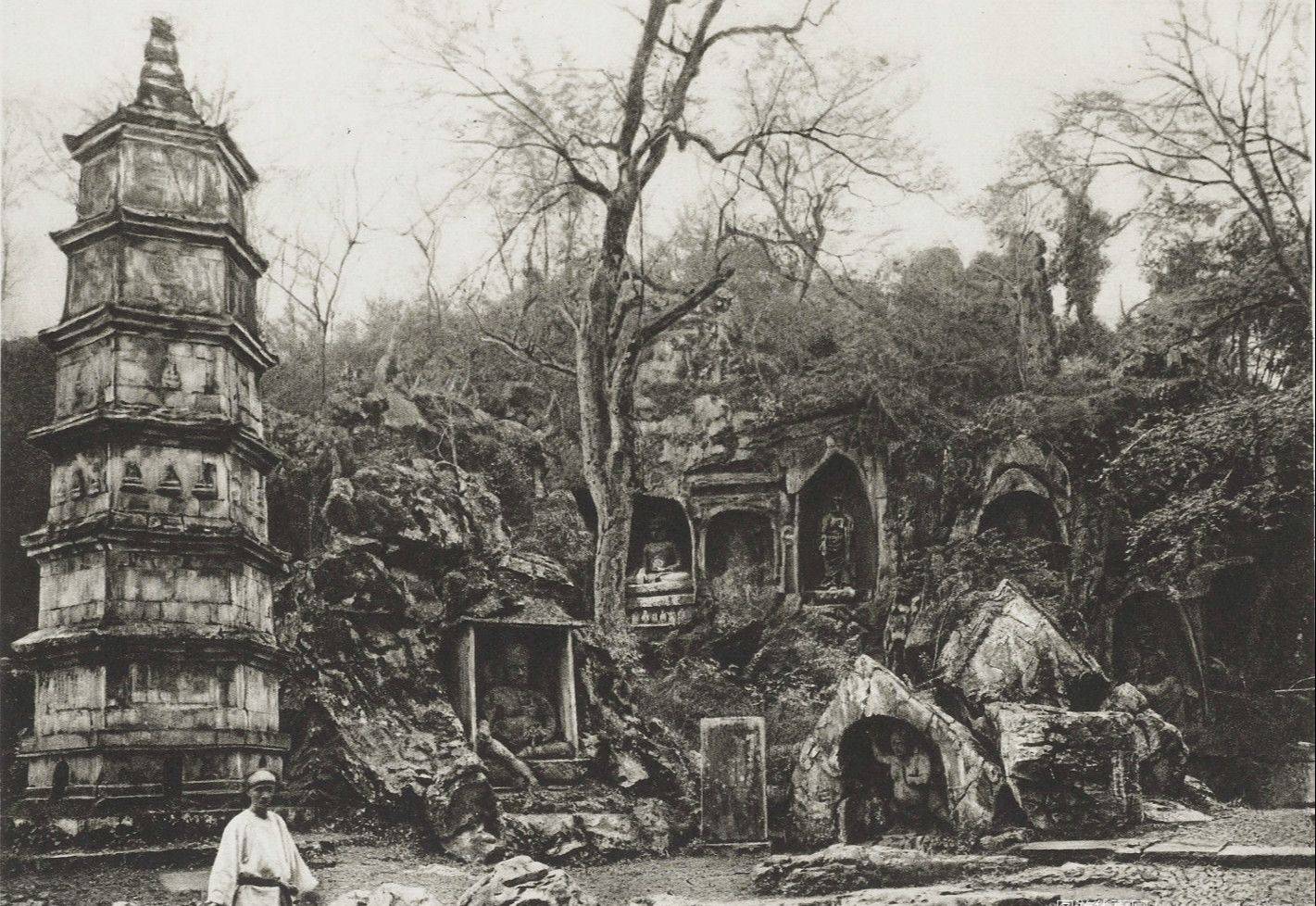 1908年的浙江杭州建筑老照片_灵隐寺