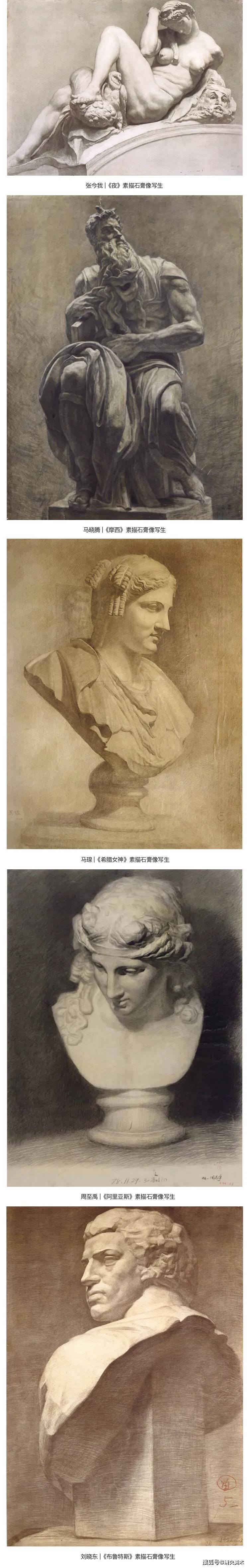 央美写生课堂—素描石膏像