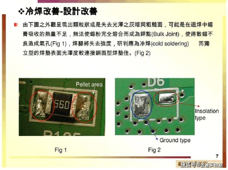 金鉴实验室smt焊接中冷焊假焊空焊虚焊的定义和原因pcb检测