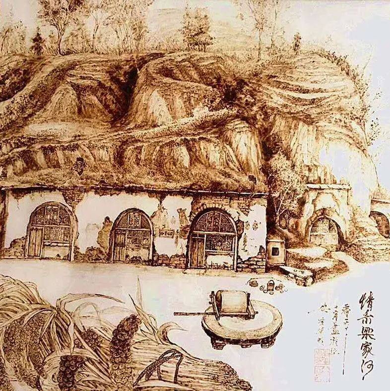 【艺术传承】——李军明烙画作品鉴赏_延安市