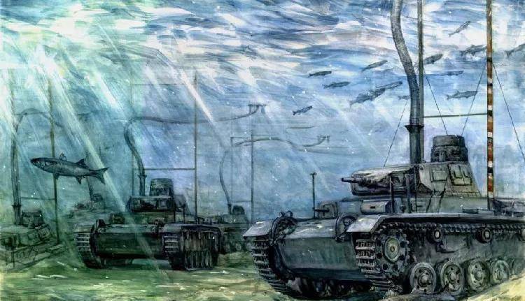原创二战苏军t-33水陆坦克:苏军两栖装甲车的王者开端