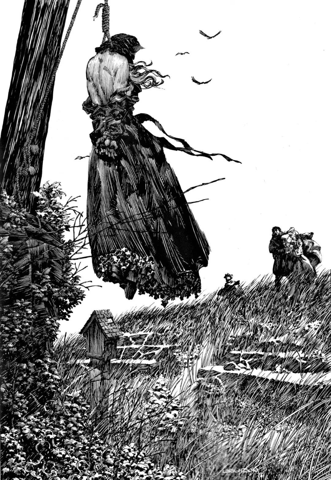 极致的线条感—美国插画大师伯尼·莱特森的黑白钢笔画作品欣赏