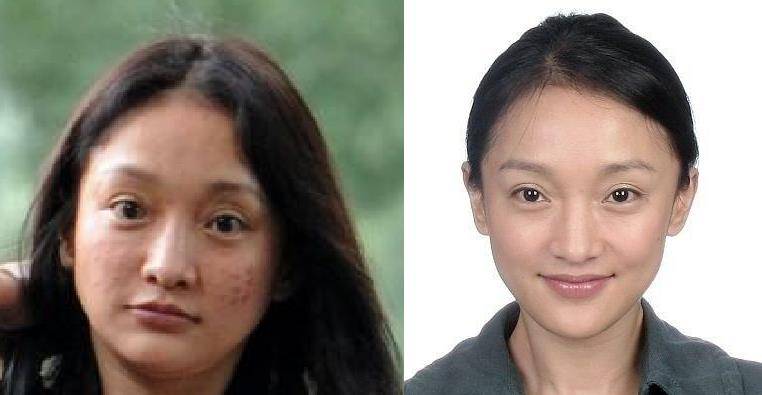 但她真的不是天生皮肤特别好的女星.