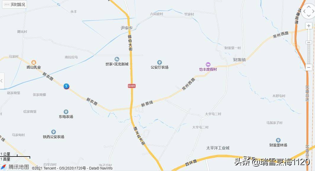 由村子比较小穆家窝棚村卫星地图,穆家村和邻近的信家窝棚,张家窝棚