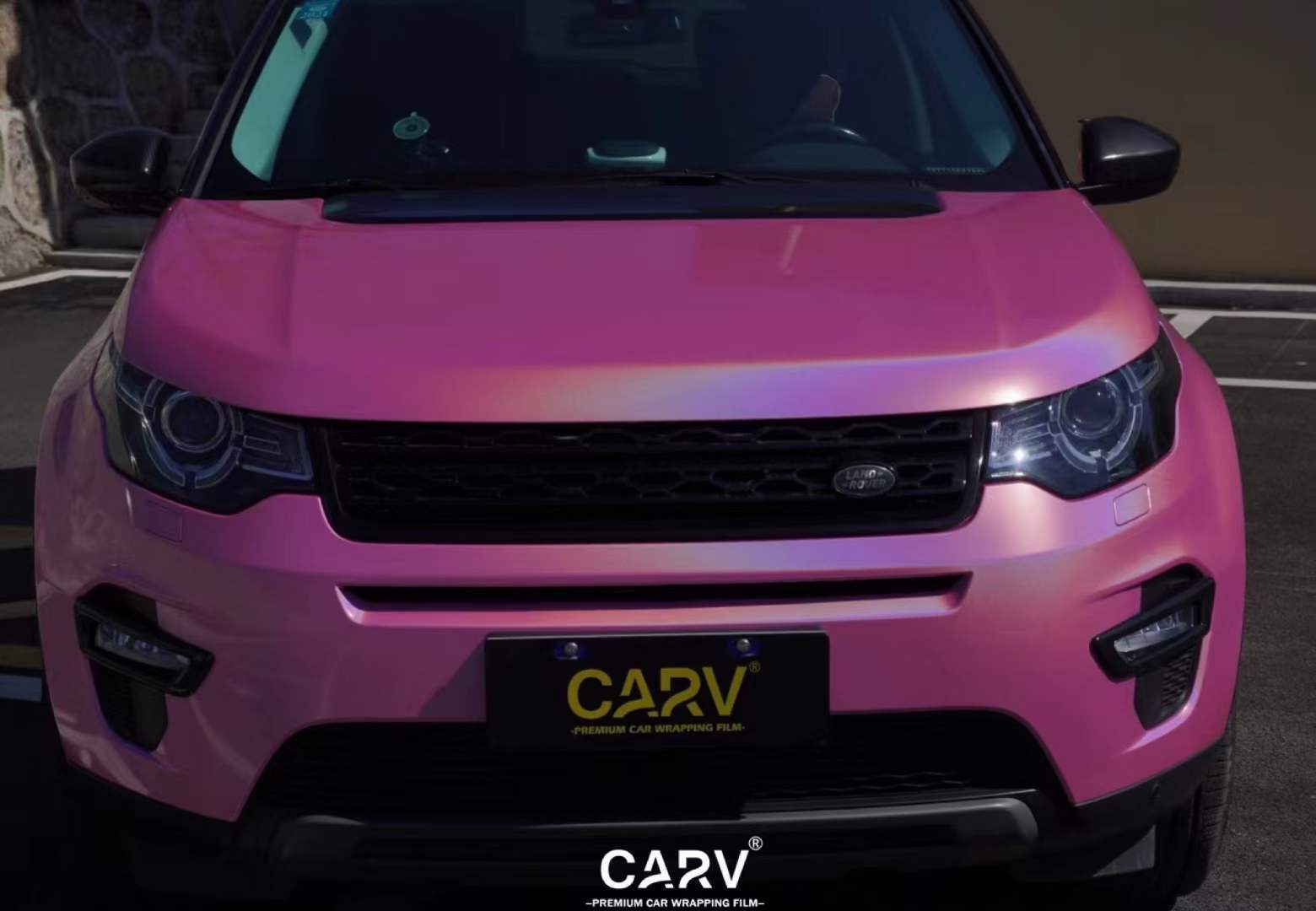路虎发现神行卡孚carv改色膜镭射粉_搜狐汽车_搜狐网