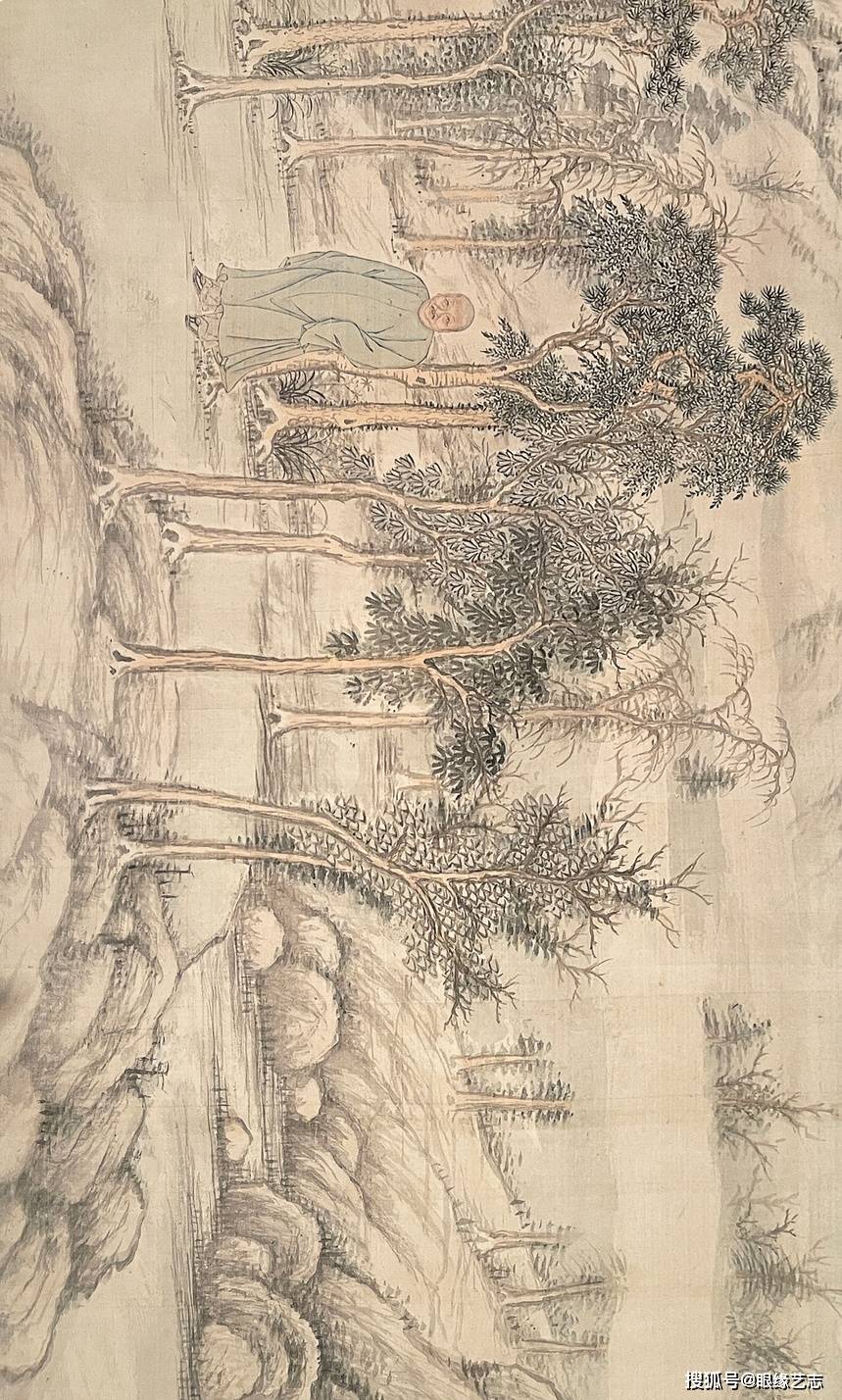 碰撞之际的火花:清代名家肖像画中的行乐图_人物画_局部_任伯年