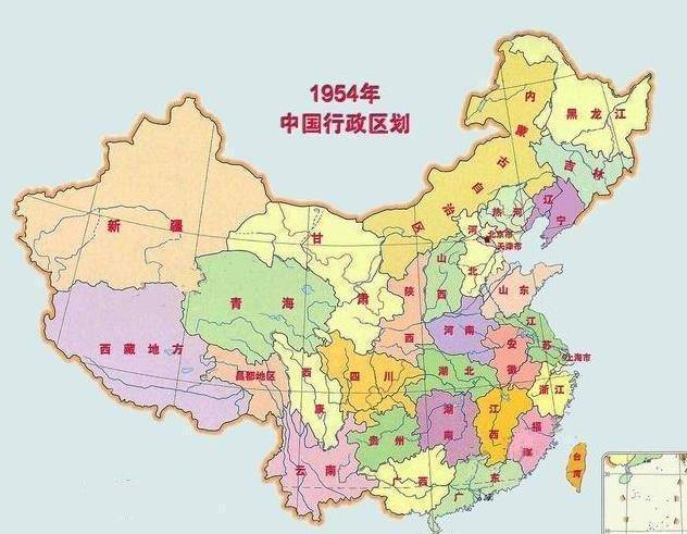 原创新中国至今的行政区划地图哪个年代的行政区划最合理呢