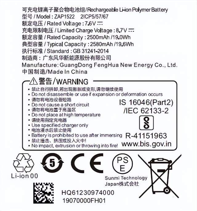 锂电池国际认证标签要求汇总