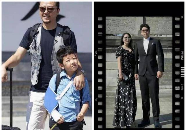 原创郭涛基因也太强了14岁儿子身高已过一米八穿西装成熟到不敢认