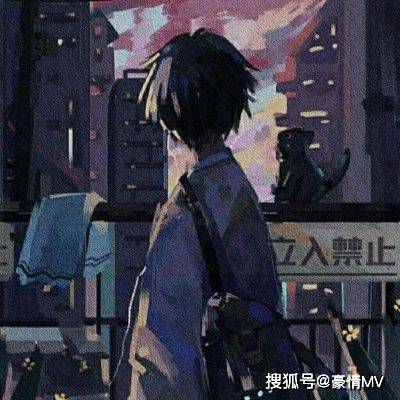 伤感动漫男头像高清图片所爱皆是真爱雨夜想起你