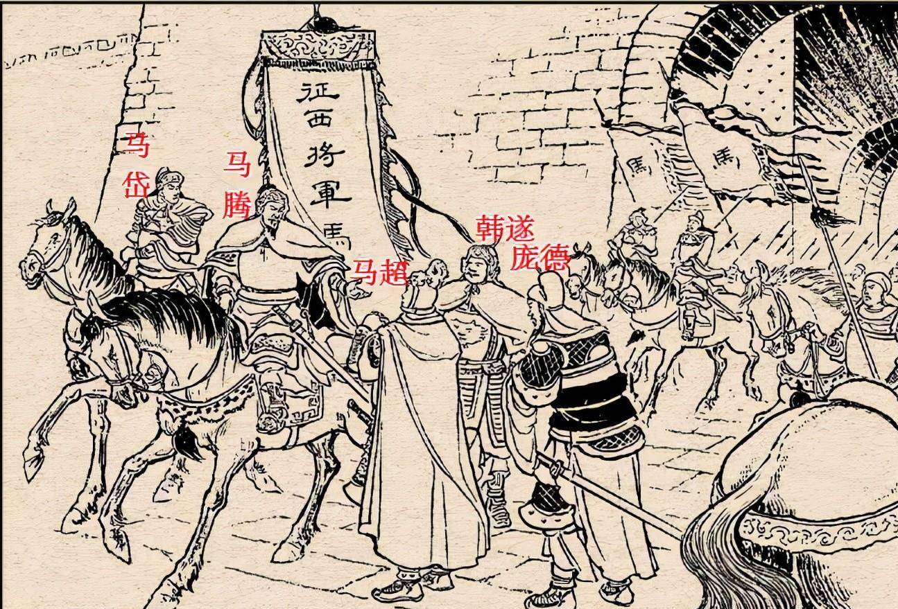 三国演义"西凉24将"武力大排名_马超_韩德_韩遂