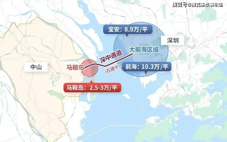 深中通道在中山有哪些出口图解