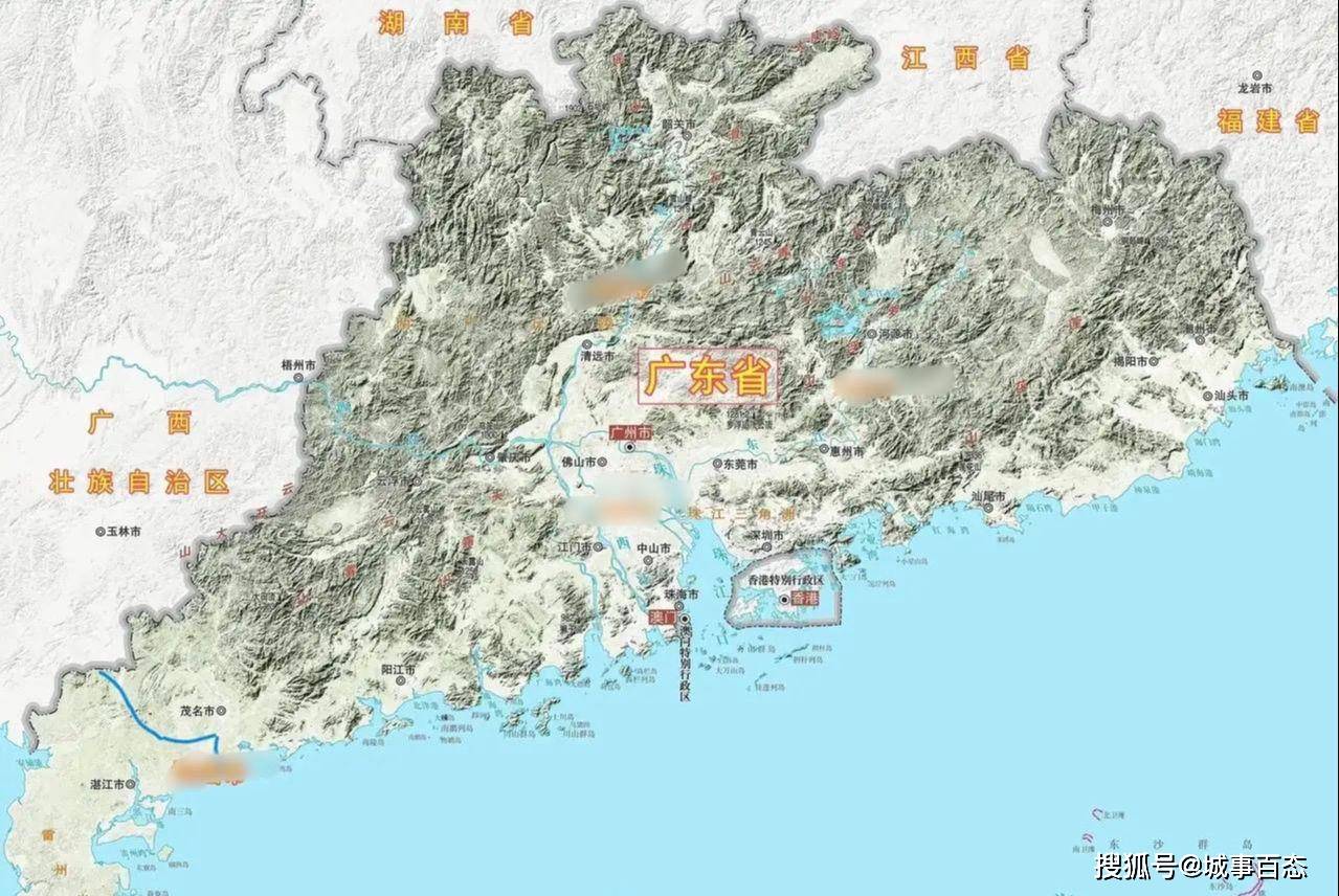 放眼望去整个广东省地形图,唯有湛江还持有一望无际未大规模开发大平