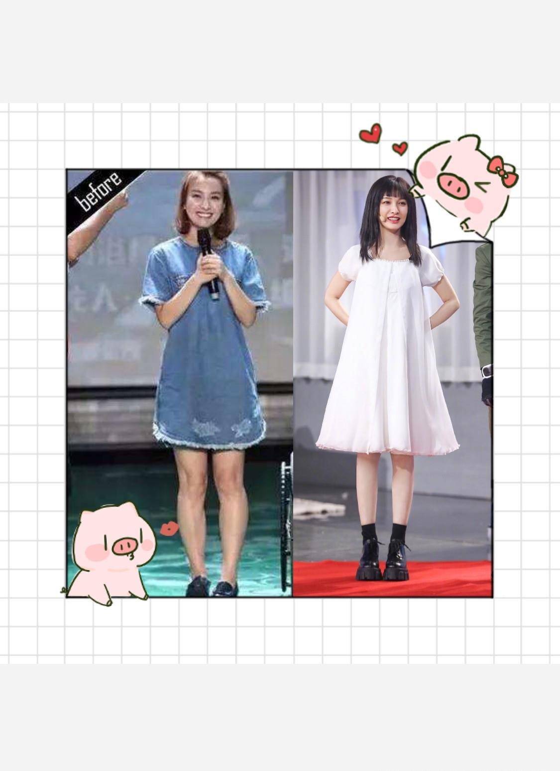 蚂蚁腰,筷子腿,37岁吴昕逆袭成女神,网友"小粗腿"丢了_吴欣_肌肉