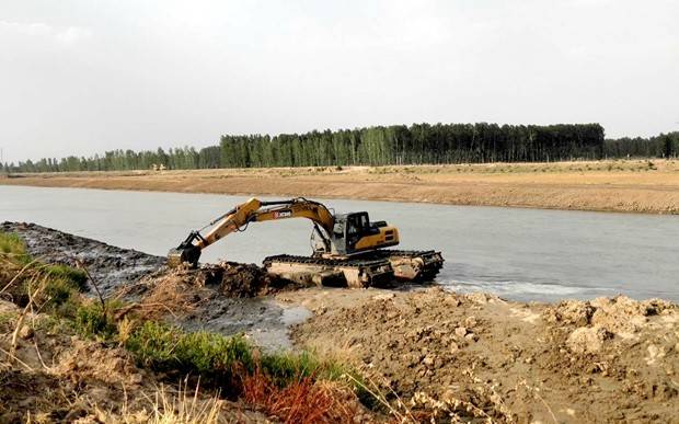 贾鲁河综合治理工程尉氏段建设如火如荼建成后将实现流域洪涝兼治丝网