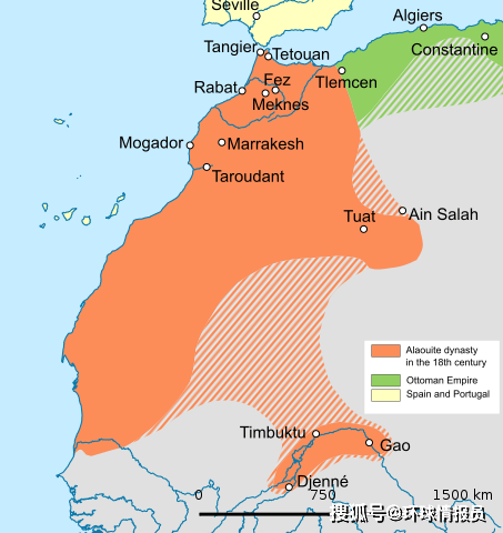 前,阿拉维王朝统治下的摩洛哥是为数不多能够抵御欧洲殖民者的入侵