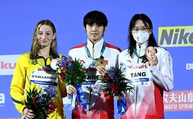 2021年7月,汤慕涵为中国游泳队获得东京奥运会女子4×200米自由泳接力