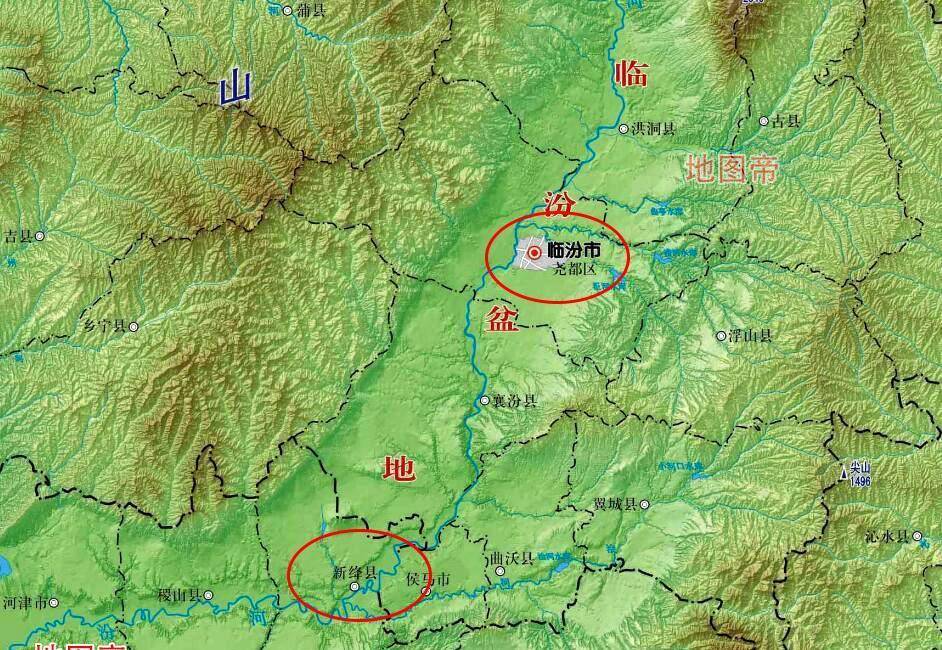 这里的地形很特殊,以临汾为界,东边是太岳山,西边是吕梁山,汾河由北至