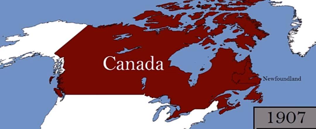 一战之前的加拿大自治领面积已经有900多万平方公里第一次世界大战