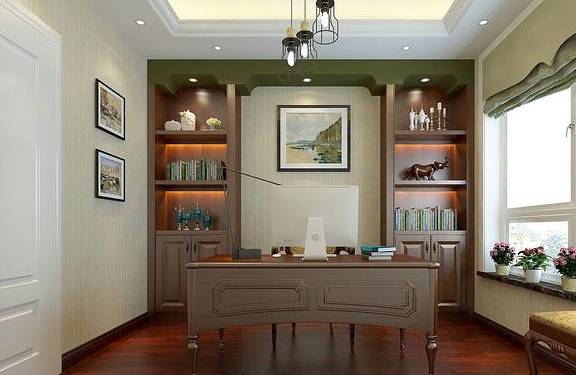 109平米简欧气概，绿色做为主色彩，使得整个空间愈加生动活泼