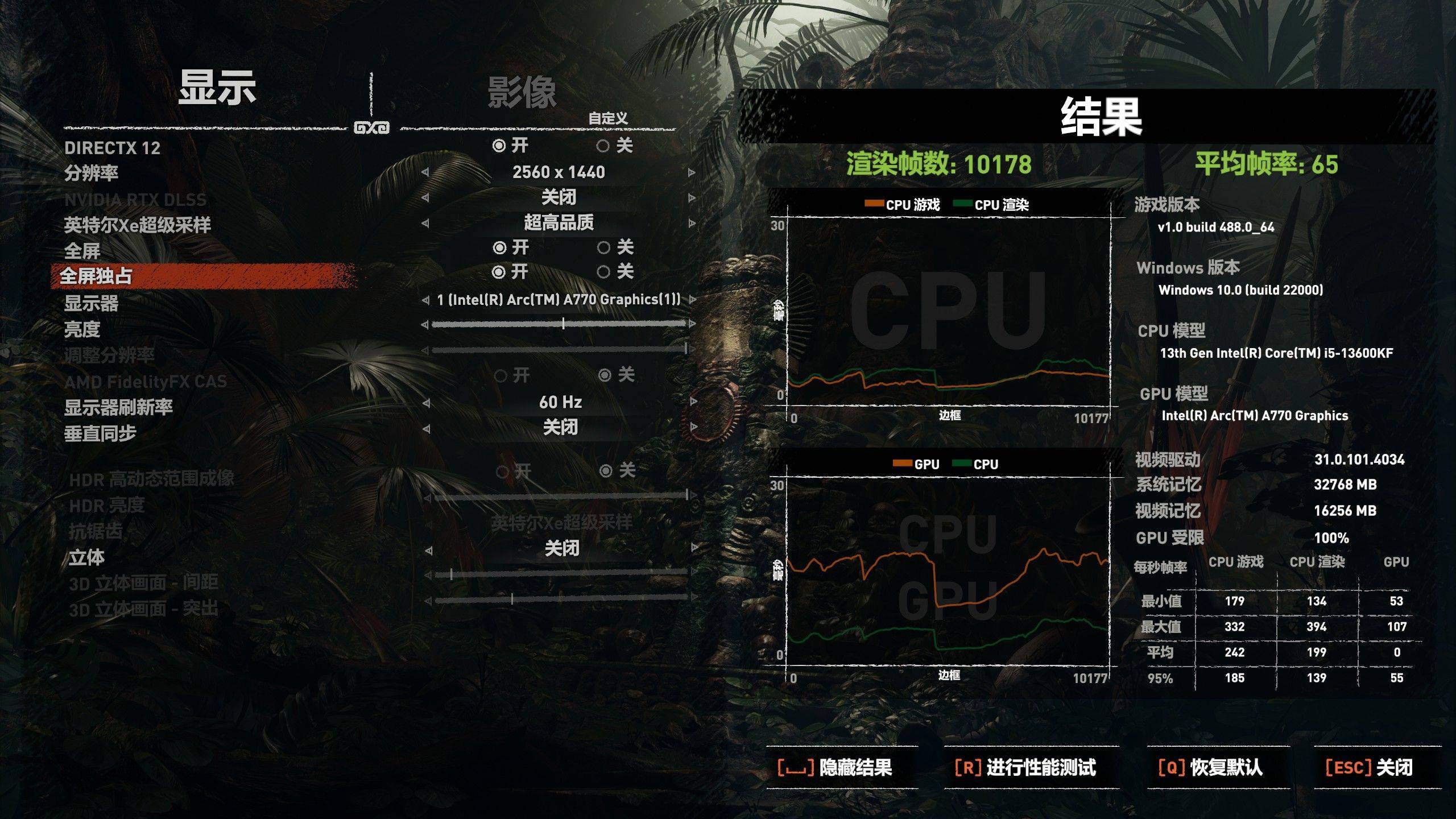 显卡不行红绿厂战将来？新驱动表示若何？Intel ARC A770显卡评测