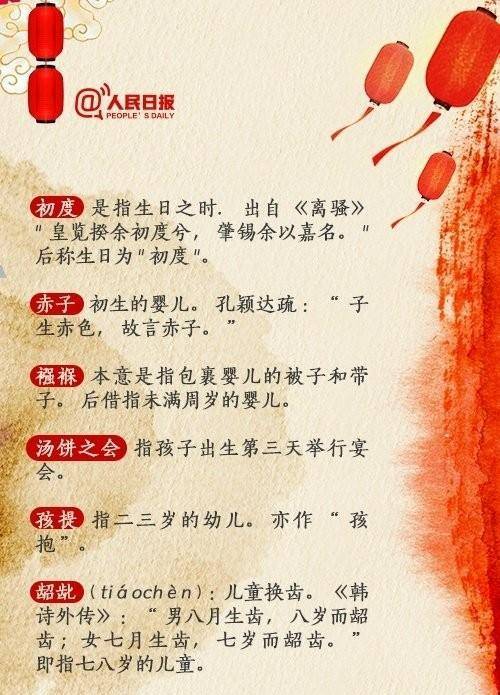 《人民日报》：中国古代年龄称呼，看看你如今属于哪一阶段？