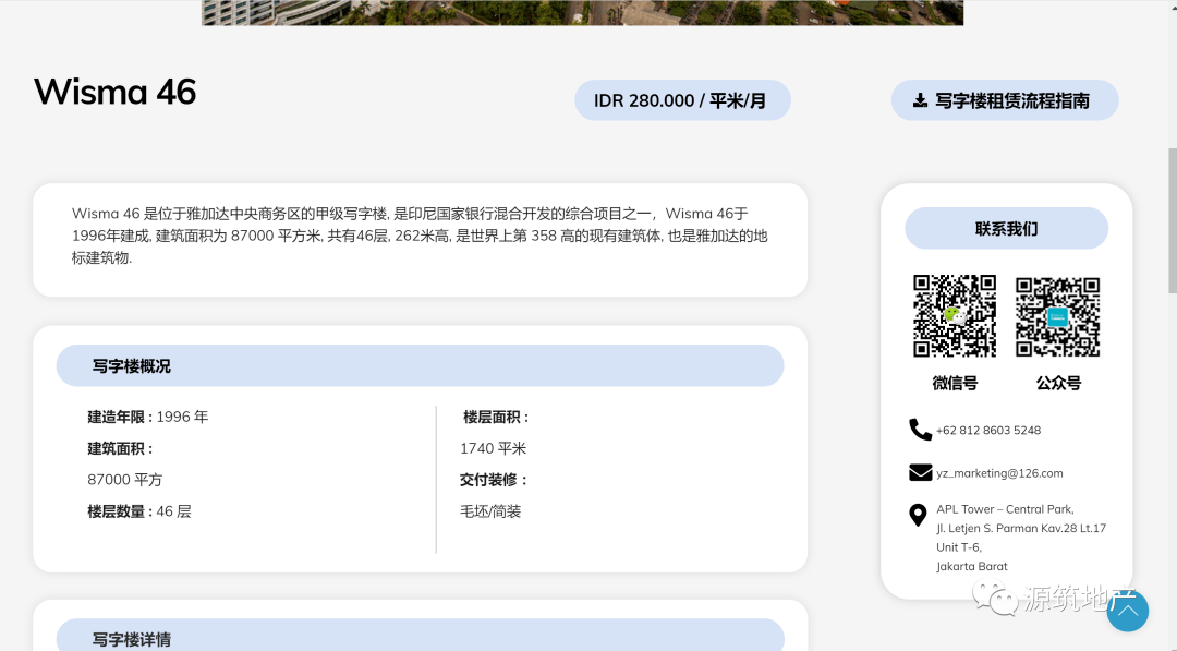 雅加达办公室租赁指南